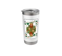 King of Hearts Classic Card Game Irish Saint Patrick's Day Stainless Steel Insulated Tumbler