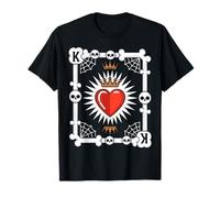 King of Hearts Gothic Playing Card Halloween Costume Look T-Shirt