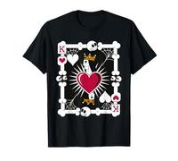 King of Hearts Gothic Playing Card Halloween Costume Look T-Shirt