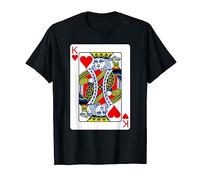 King Of Hearts Playing Card Group Costume Poker Player T-Shirt