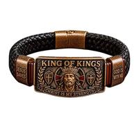 King of Kings Faith Bracelet - Adjustable Christian Wristband Gift