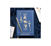 King of My Heart Playing Card A5 Notebook KDMD Blue One Size