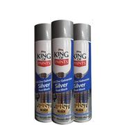 King Of Paints Cold Zinc Galvanise Silver 500Ml - Pack Of 12