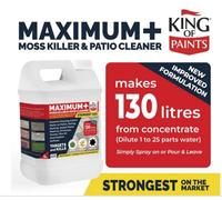 King of Paints Moss Killer For Paths, Patios And All Outdoor Hard Surfaces
