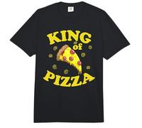 King of Pizza Fast Food Stone Oven Cheese Comfort Colors Adult Heavyweight T-Shirt