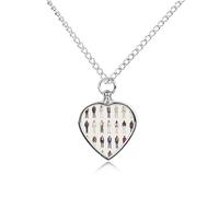 King of Pop Fashion Pattern Urn Necklace for Ashes Adjustable Pet Cremation Jewelry for Men Women