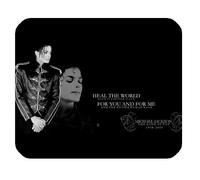 King Of Pop Michael Jackson Customized Standard Rectangle Black Mouse Pad Mat