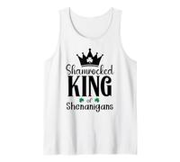 King of Shananigans Malarkey Shenanigator St Patricks Irish Tank Top