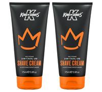 King of Shaves 2 in 1 Shave Cream and Post Shave Moisturiser 2 x 175ml