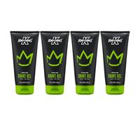 King of Shaves Cooling Shave Gel for Men Aloe Tea Tree 4 x 175ml