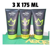 King of Shaves Shave Gel Aloe & Tea Tree Cooling 3 Pack 175ml New Packaging