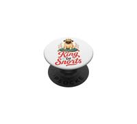 King of Snorts - Funny Pug Dad PopSockets Adhesive PopGrip