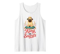 King of Snorts - Funny Pug Dad Tank Top