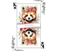 King of Spades Score Notebook For Point Counting- Card Games and Dice Games - Gift Men Women Children - 5'x8'' 120 pages Bilingual French English