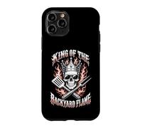 King Of The Backyard Flame Proud Grilling Dad Humor Skull Case for iPhone 11 Pro