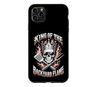 King Of The Backyard Flame Proud Grilling Dad Humor Skull Case for iPhone 11 Pro Max