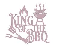 King of The BBQ Barbecue Grill Dies for Card Making DIY Scrapbooking Summer Camping Metal Cutting Dies for Paper Crafting Embossing Stencil Die Cuts Punch Template Mould Arts Crafts Handmade Crafts