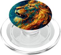 King of the Big Cats Post-Impressionism PopSockets PopGrip for MagSafe