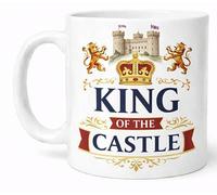 King of The Castle Mug Funny Royal Crown Castle Gift Mug