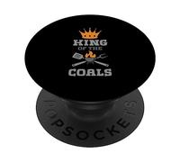 King Of The Coals Grilling Grill Barbecue Meat Bbq PopSockets Adhesive PopGrip