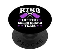 King Of The Color Guard Team Flag Team PopSockets Adhesive PopGrip