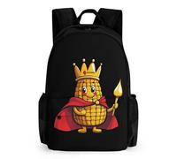 King Of The Corn Casual Laptop Backpack with Side Pockets Large Capacity Travel Rucksack Lightweight Computer Bag
