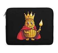 King Of The Corn Funny Laptop Sleeve Case with Double Zipper Trendy Protective Computer Cover 10-17 Inch