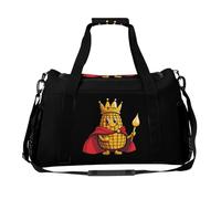 King of The Corn Large Capacity Travel Duffel Bag Sport Weekender Overnight Backpack Lightweight Luggage Bags