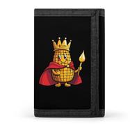 King of The Corn Men's Trifold Wallet with Money Clip Minimalist Credit Card Holder Coin Purse Anniversary Birthday Gift