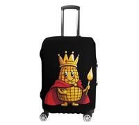 King of The Corn Printed Luggage Cover Washable Suitcase Protector Fits 19-32 Inch Funny Travel Accessories