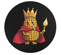 King Of The Corn Round Wooden Puzzle Letter on Back