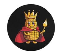 King Of The Corn Round Wooden Puzzle Letter on Back