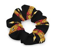 King Of The Corn Soft Satin Scrunchies Fashion Print Hair Ties Big Ponytail Holder Birthday Gift for Women