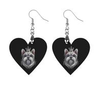 King of The Dog Artistic Wooden Earrings Pendant Vintage Earring Hooks Trendy Vacation Dangle Boho Eardrop Love