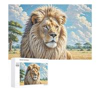 King of The Forest Jigsaw Puzzles Puzzle for Adults Kids. 1000 Pieces Wildlife Great Gifts Challenge Toy Educational Game Home Decoration for Adults& Kids Age 14 Years Up 1000 PCS