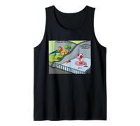 King of the Forest Lion vs King of the Internet Cat Meme Tank Top