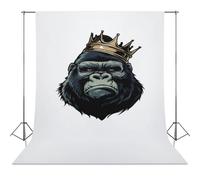 King of The Gorilla Abstract Photography Backdrop Washable Photo Studio Backdrops Background for Party Video Shooting
