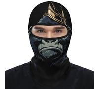 King of The Gorilla Print Motorcycle Balaclava Breathable Sun Protection Full Face Mask Lightweight Cycling Balaclavas