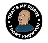 King of the Hill Bobby That's My Purse I Don't Know You Self Defense Class Cartoon Comedy TV Show 1.2" Enamel Pin Badge