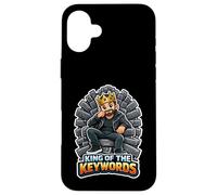 King Of The Keywords Funny SEO Marketer Men Case for iPhone 16 Plus