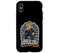 King Of The Keywords Funny SEO Marketer Men Case for iPhone X/XS