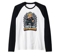 King of The Keywords Funny SEO Marketer Men Raglan Baseball Tee
