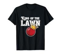 King of The Lawn Croquet Player Crown T-Shirt