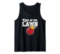 King of The Lawn Croquet Player Crown Tank Top
