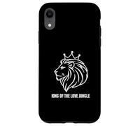 King of the Love Jungle Crowned Lion Romantic Romance Case for iPhone XR