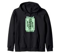 King Of The Pub Paddy's Day Shenanigans St Patrick's Day Zip Hoodie
