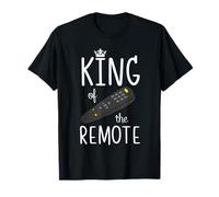 King of the Remote Control TV Funny Potato Couch Lazy Dad T-Shirt