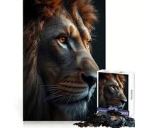 King of The Savannah in Golden Light Jigsaw Puzzles for Adults1000 Piece Logic Skill Precise Connection Family Bond Home Decor (38x26cm)