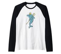 King of The Sea Dolphin Raglan Baseball Tee