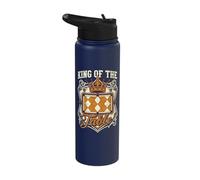 King of The Table Billiards Pool Player 8-Ball Snooker Stainless Steel Insulated Water Bottle